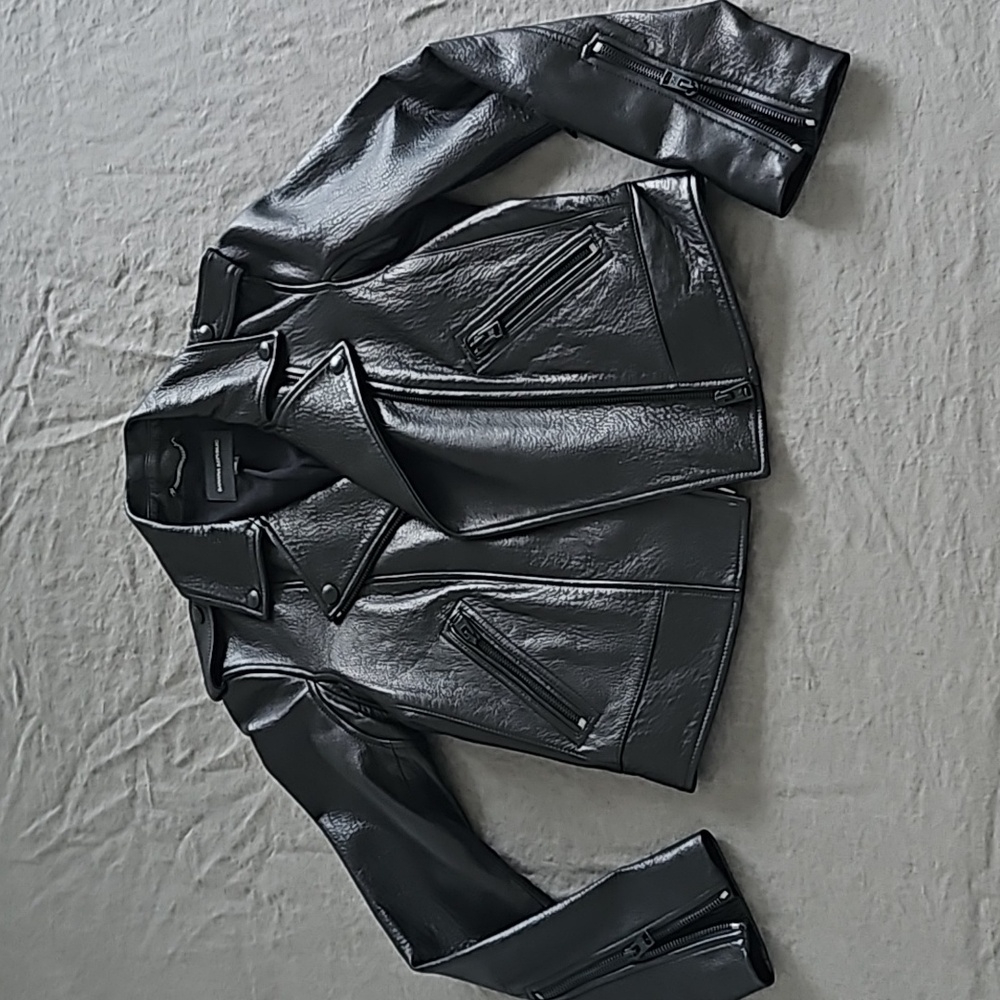 Lambskin moto jacket